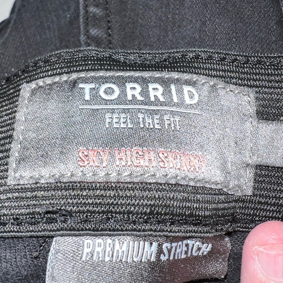 Torrid Sky High Skinny Premium Stretch High-Rise Jean With Distressing - Picture 7 of 14